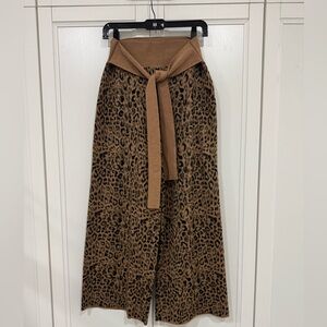 Anthropologie Tan Knit Sweater Pull On Pant size small